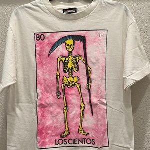 The Hundreds T Shirt - “Los Cientos” Skeleton - size Medium